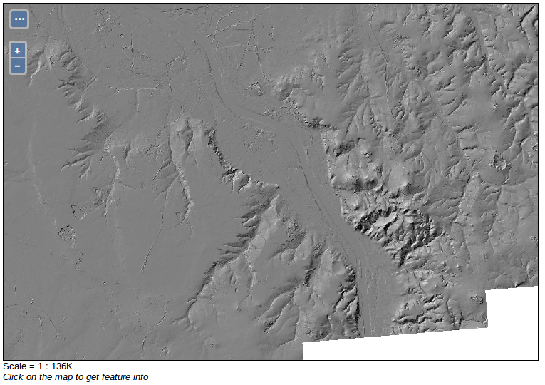 Hochauflösendes DGM-Relief von Bonn (GeoBasis NRW 2017)