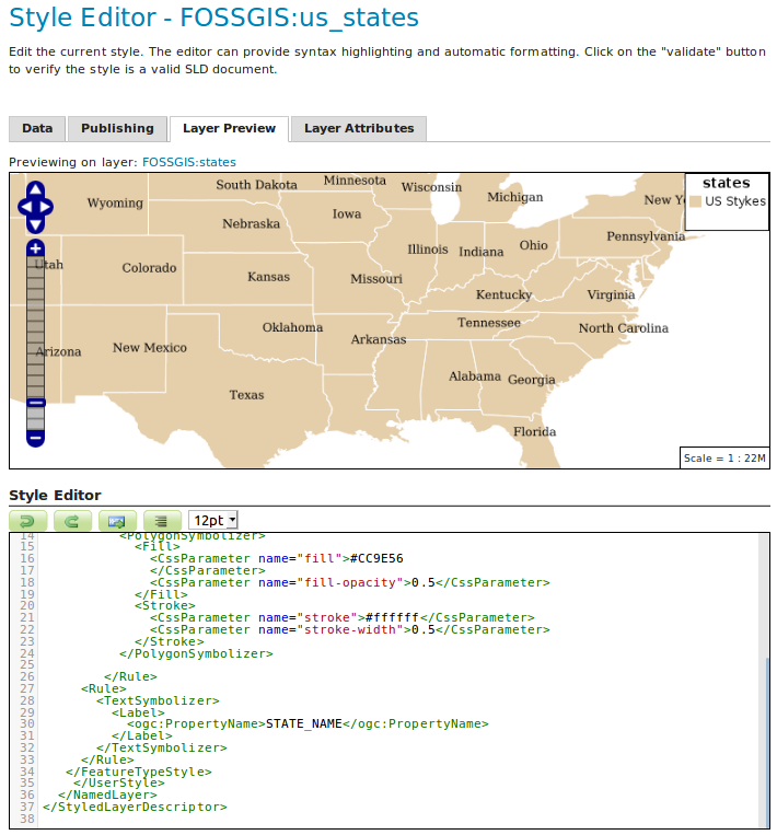 Eigener GeoServer-Style